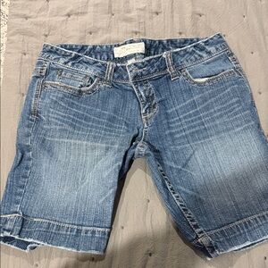 Aeropostale Classic Blue Jean Bermuda Shorts